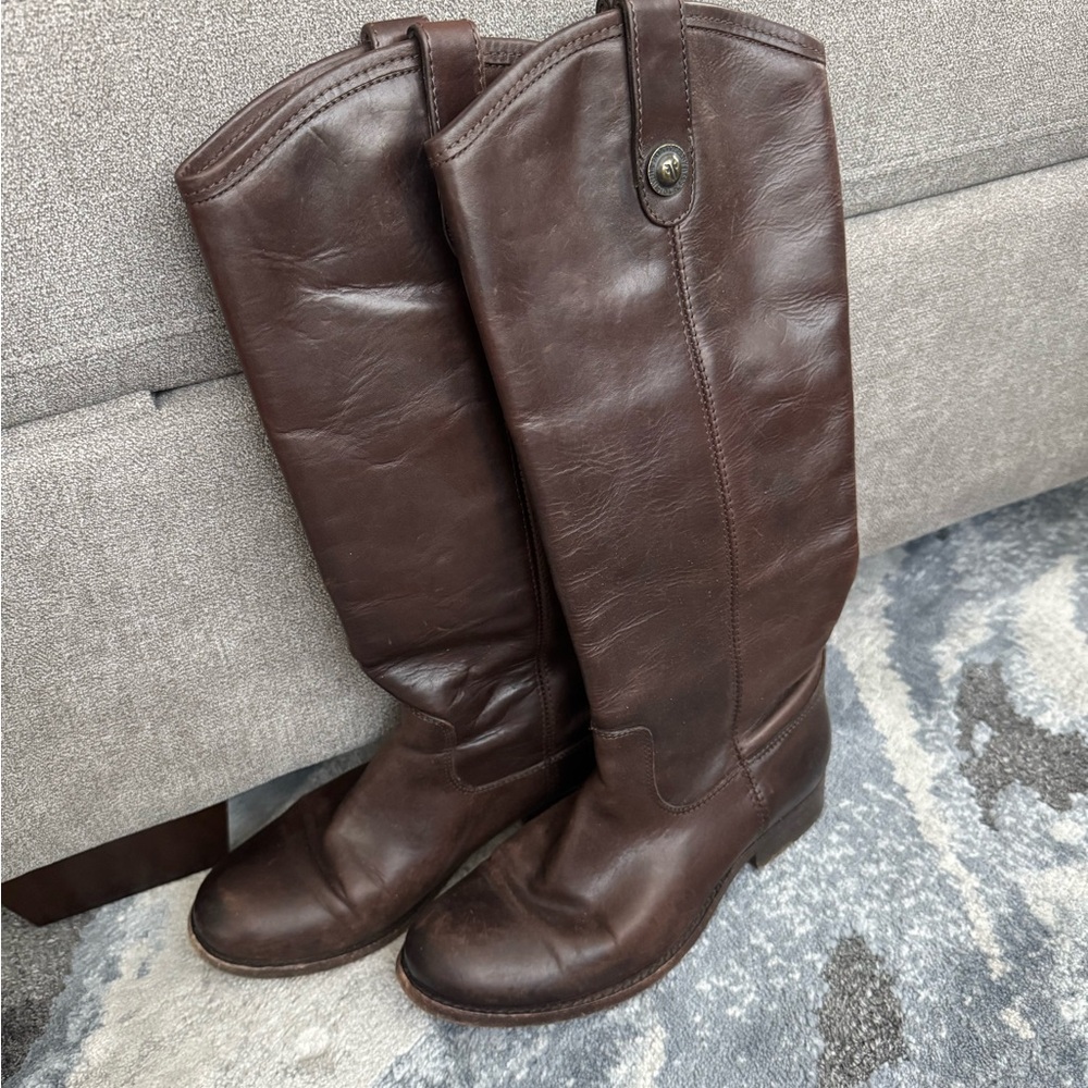 Frye Dark Brown Over the Knee Boots
